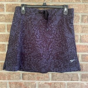 Speedo Black and Grey Print Tennis Pickleball Skirt